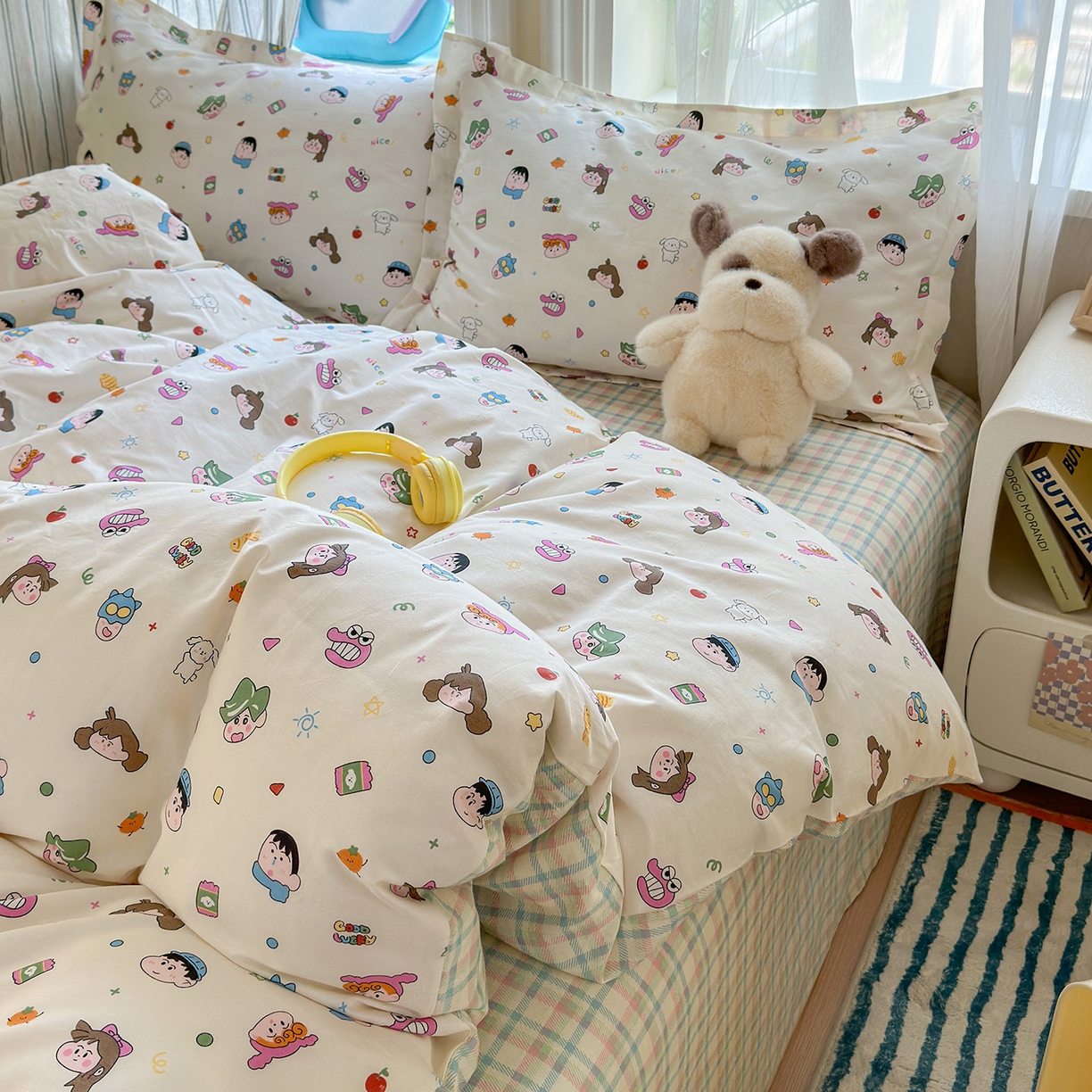 91家纺网 家纺一手货源 找家纺 金盛纺 2025新款全棉印花四件套 新新一家