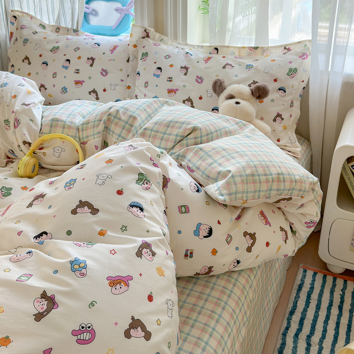 91家纺网 家纺一手货源 找家纺 金盛纺 2025新款全棉印花四件套 新新一家