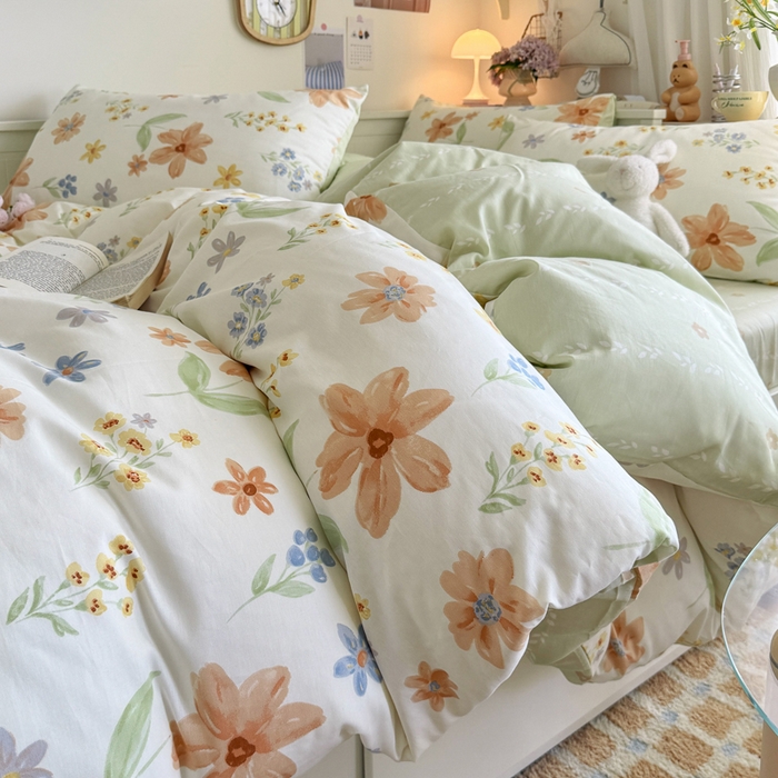 91家纺网 家纺一手货源 找家纺 （总）Sweet dreams甜梦 2025新款卡通小清新全棉四件套