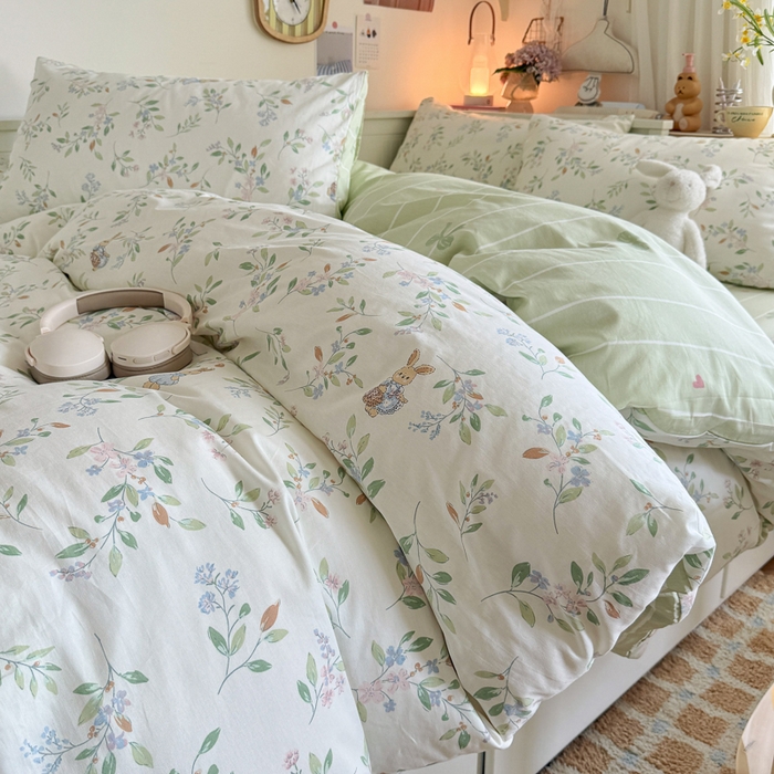 91家纺网 家纺一手货源 找家纺 （总）Sweet dreams甜梦 2025新款卡通小清新全棉四件套