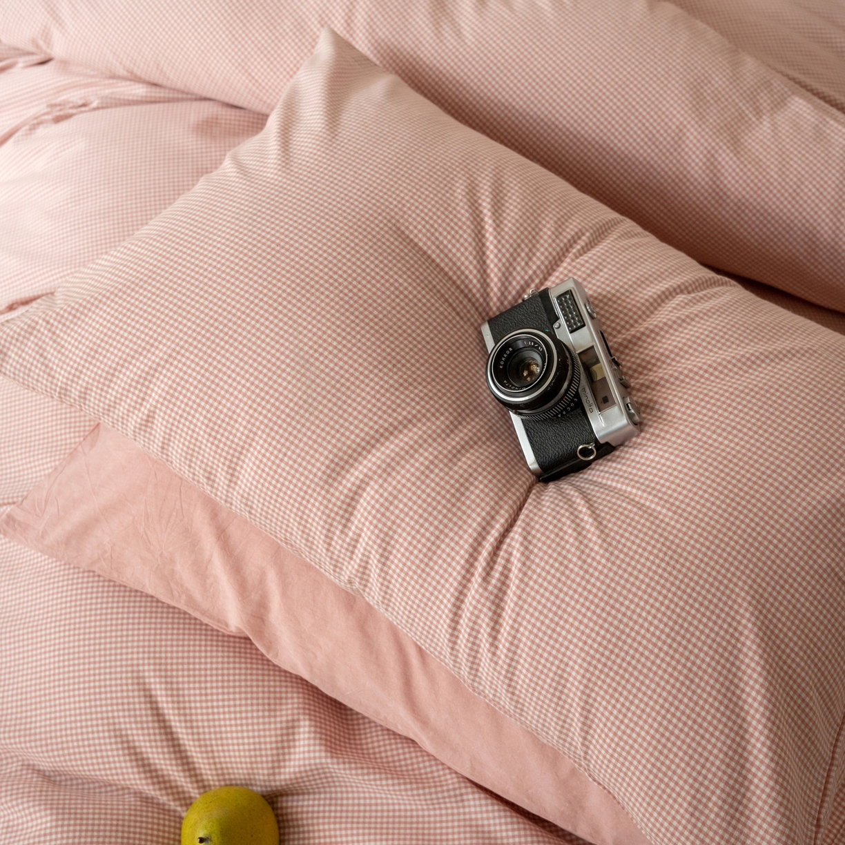 91家纺网 家纺一手货源 找家纺 （总）玖弘家居 2025新款全棉纯棉水洗棉细格枕套单品