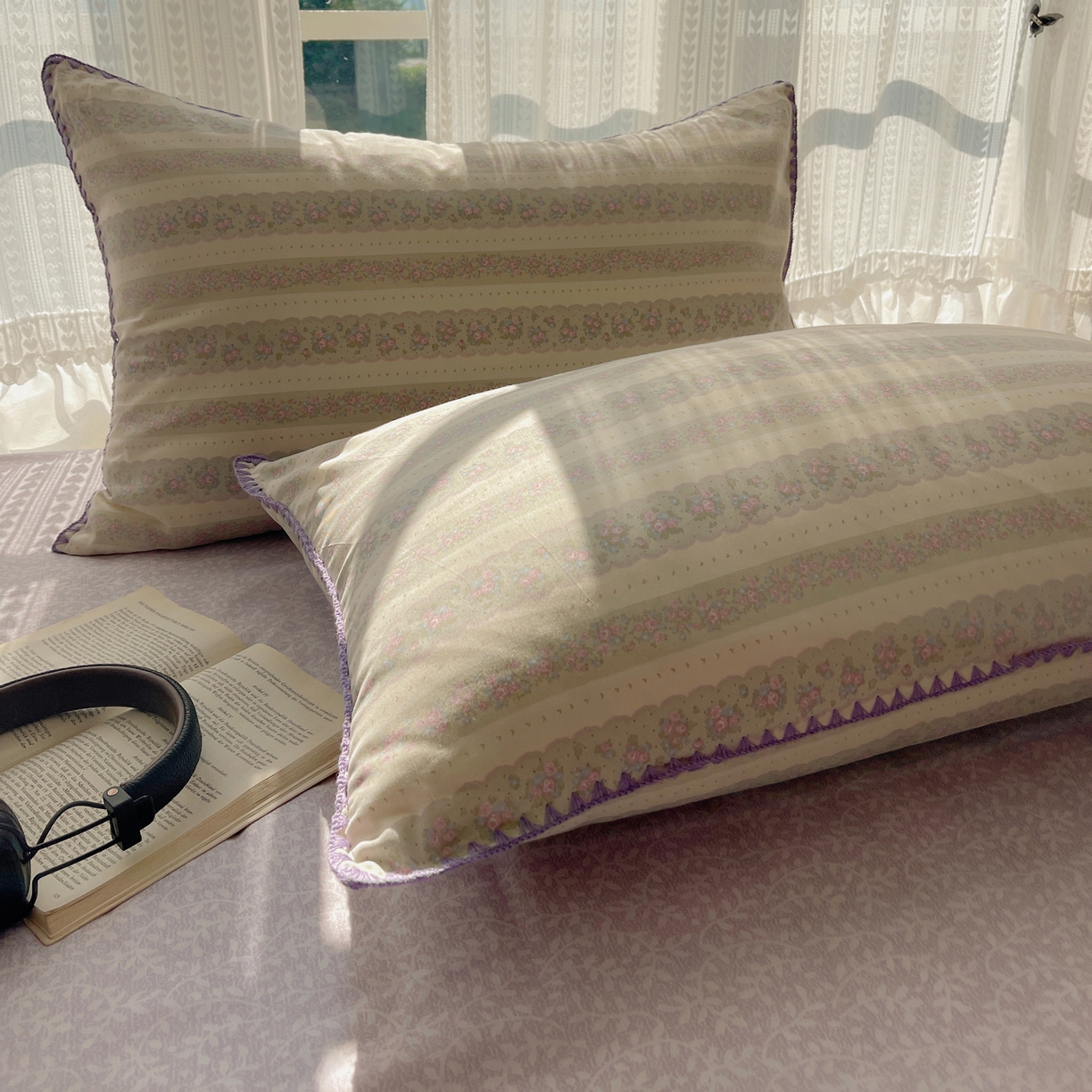 91家纺网 家纺一手货源 找家纺 （总）瑞莱 2025开学季全棉印花贝壳边四件套