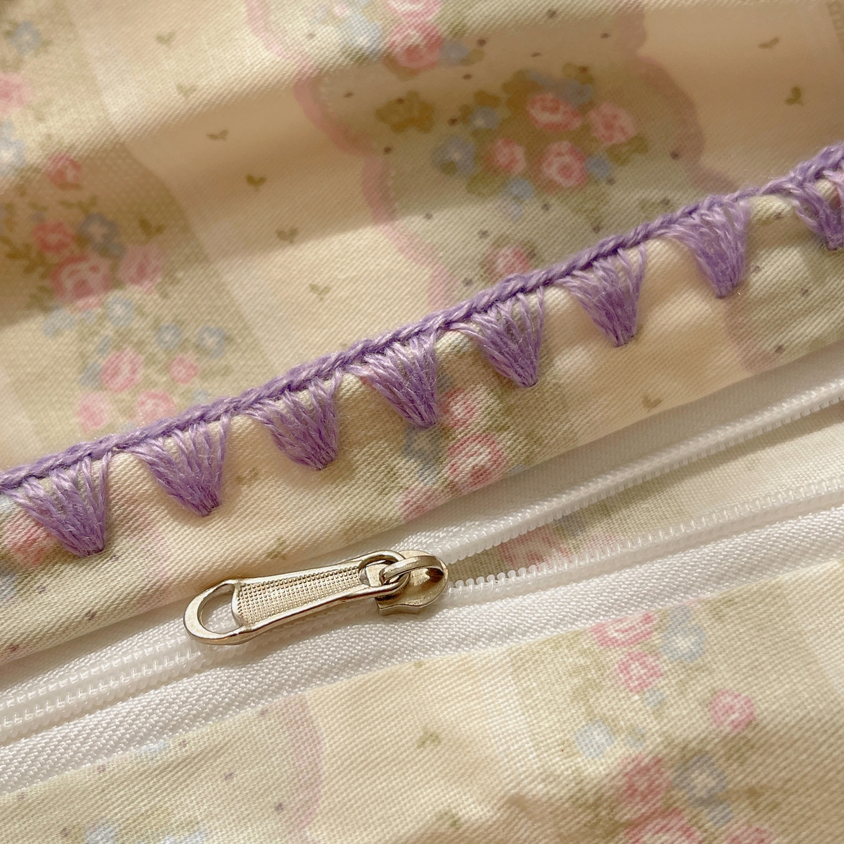 91家纺网 家纺一手货源 找家纺 （总）瑞莱 2025开学季全棉印花贝壳边四件套