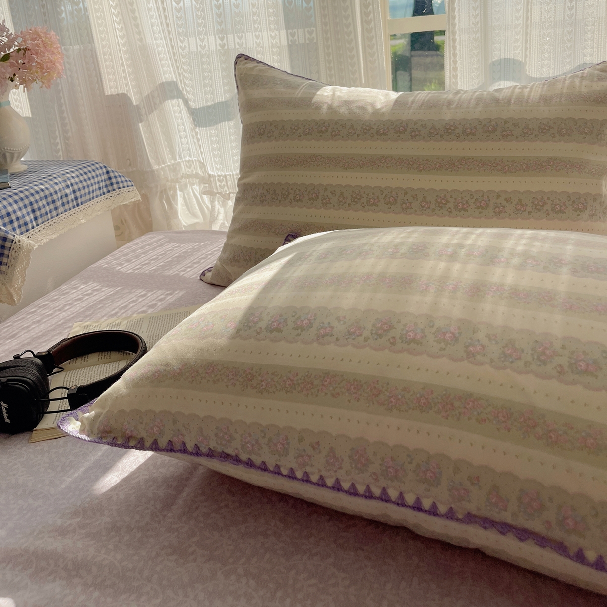 91家纺网 家纺一手货源 找家纺 （总）瑞莱 2025开学季全棉印花贝壳边四件套