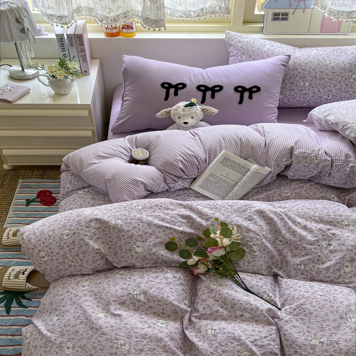 91家纺网 家纺一手货源 找家纺 （总）三元色 2025新款软糯云感毛巾绣四件套