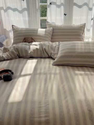 91家纺网 家纺一手货源 找家纺 （总）瑞莱 2025开学季全棉印花贝壳边四件套