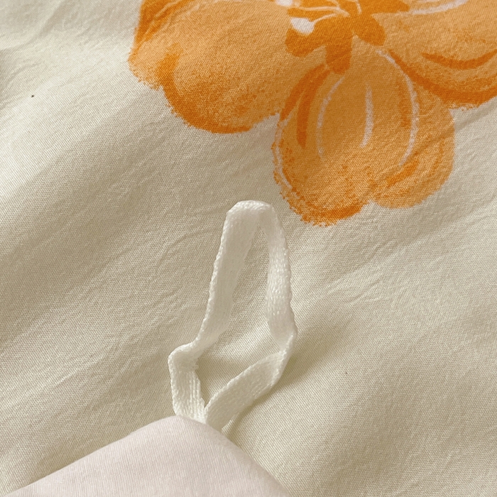 91家纺网 家纺一手货源 找家纺 芷凡家纺 2025新款水洗棉双层纱四件套 爱心猫咪