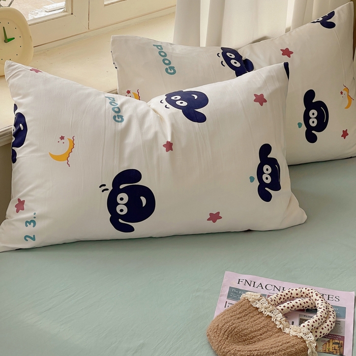 91家纺网 家纺一手货源 找家纺 芷凡家纺 2025新款水洗棉双层纱四件套 暖洋洋