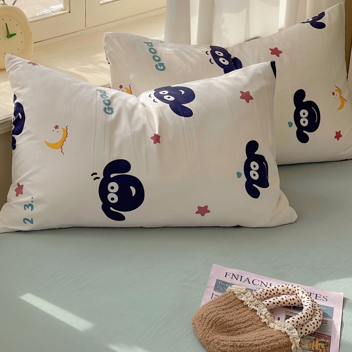 91家纺网 家纺一手货源 找家纺 芷凡家纺 2025新款水洗棉双层纱四件套 暖洋洋