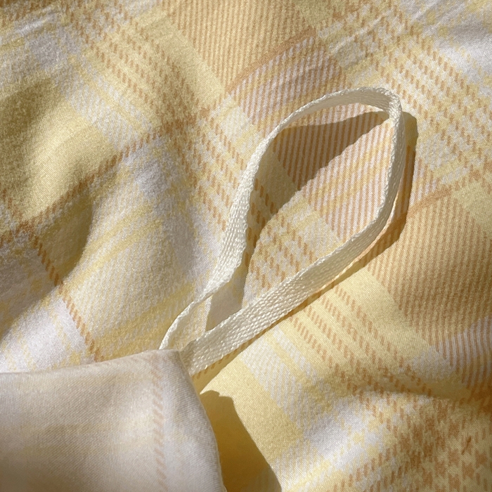 91家纺网 家纺一手货源 找家纺 芷凡家纺 2025新款水洗棉双层纱四件套 希格文