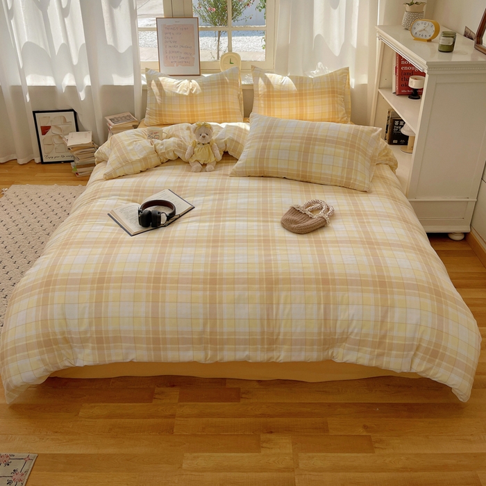 芷凡家纺 2025新款水洗棉双层纱四件套 希格文