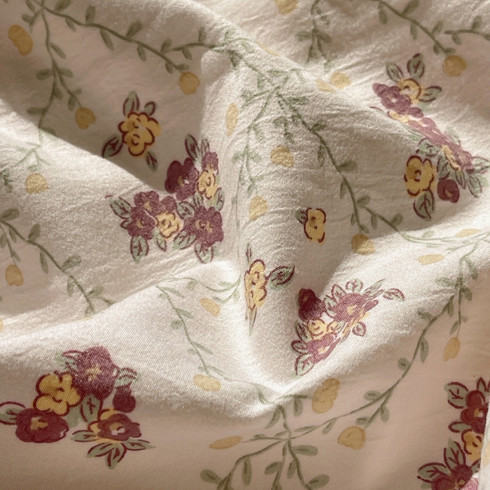 91家纺网 家纺一手货源 找家纺 芷凡家纺 2025新款水洗棉双层纱四件套 依美莎