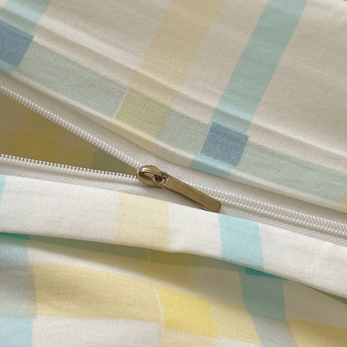 91家纺网 家纺一手货源 找家纺 芷凡家纺 2025新款水洗棉双层纱四件套 格心生活