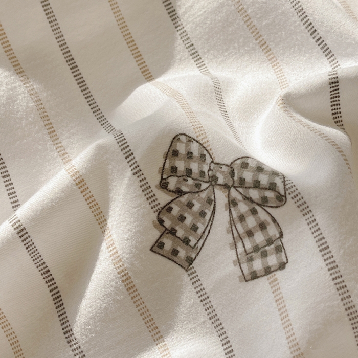 91家纺网 家纺一手货源 找家纺 芷凡家纺 2025新款水洗棉双层纱四件套 蝴蝶梦