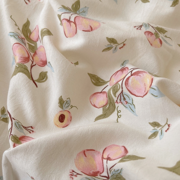 91家纺网 家纺一手货源 找家纺 芷凡家纺 2025新款水洗棉双层纱四件套 清新粉桃