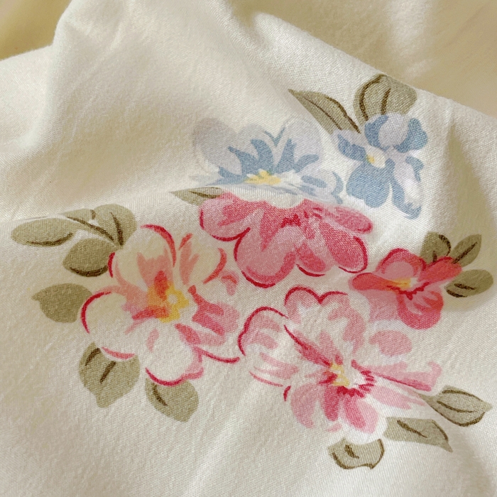 91家纺网 家纺一手货源 找家纺 芷凡家纺 2025新款水洗棉双层纱四件套 悦夏花季