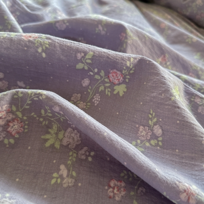 91家纺网 家纺一手货源 找家纺 Mata蔓塔家 2025新款云感双层纱全棉镂空花边四件套 梦境低语