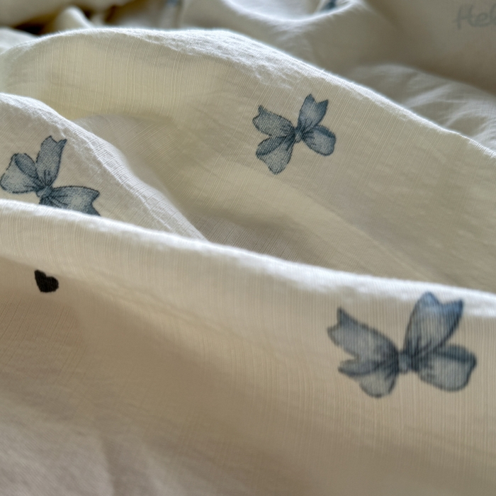 91家纺网 家纺一手货源 找家纺 Mata蔓塔家 2025新款云感双层纱全棉镂空花边四件套 夏岛