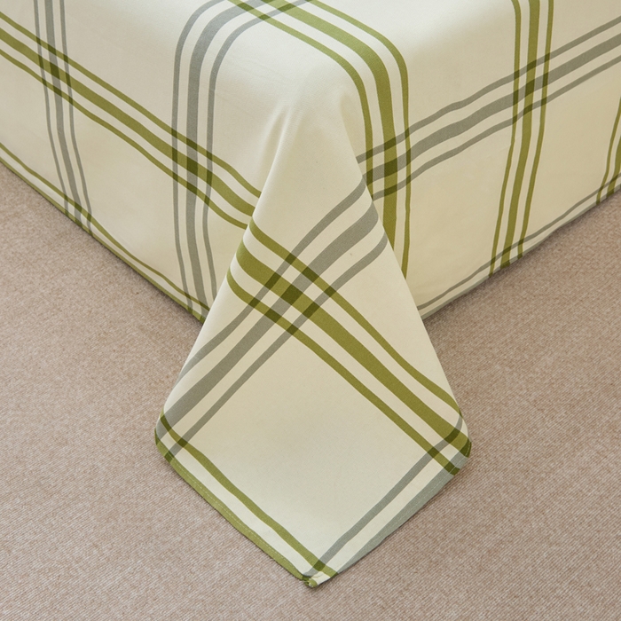 91家纺网 家纺一手货源 找家纺 （总）棉乐町 2025新款全棉纯棉老粗布床单 绿野