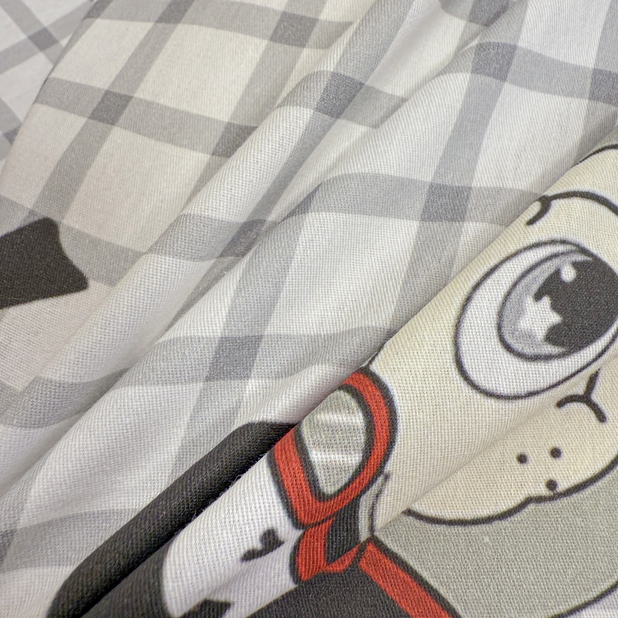 91家纺网 家纺一手货源 找家纺 （总）呗旺鹿 2025新款40s全棉纯棉卡通大眼娃娃甜酷风四件套