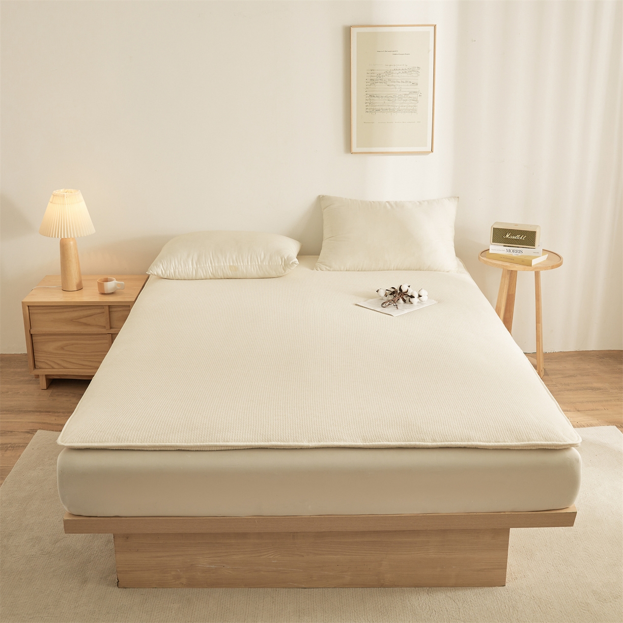 晓时候2025新款鱼鳞网棉胎新疆棉花被棉絮被芯加厚冬被春秋被芯床垫被子-家用款