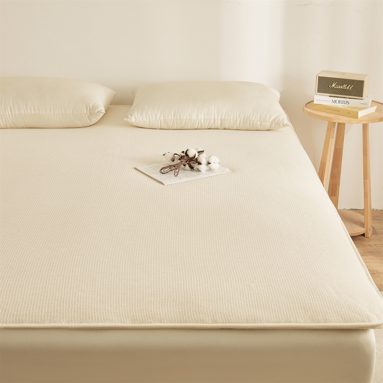 91家纺网 家纺一手货源 找家纺 晓时候2025新款鱼鳞网棉胎新疆棉花被棉絮被芯加厚冬被春秋被芯床垫被子-家用款