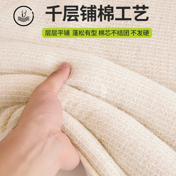 91家纺网 家纺一手货源 找家纺 （总）晓时候2025新款鱼鳞网新疆棉花被学生宿舍加厚冬被春秋被芯棉絮床垫被子-宿舍款棉被