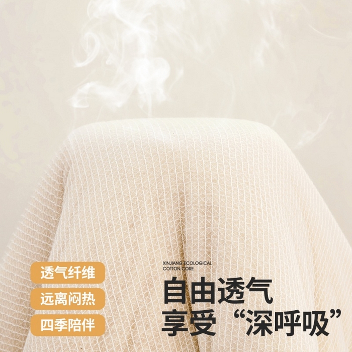 91家纺网 家纺一手货源 找家纺 （总）晓时候2025新款鱼鳞网新疆棉花被学生宿舍加厚冬被春秋被芯棉絮床垫被子-宿舍款棉被