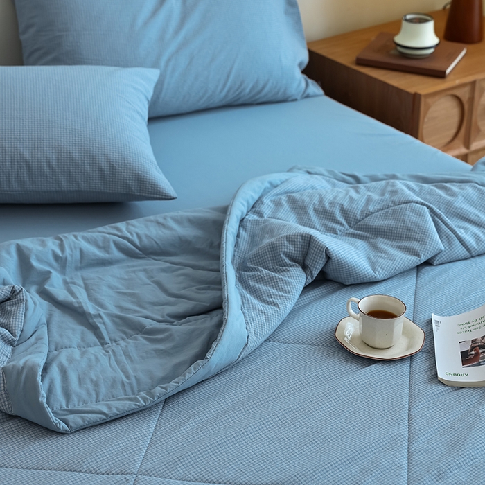 91家纺网 家纺一手货源 找家纺 小叮当家纺仓储工厂店 2025新款A类无印风里外全棉水洗棉新疆棉花夏被夏凉被空调被 安格尔兰