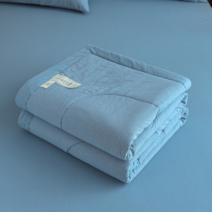 91家纺网 家纺一手货源 找家纺 小叮当家纺仓储工厂店 2025新款A类无印风里外全棉水洗棉新疆棉花夏被夏凉被空调被 安格尔兰