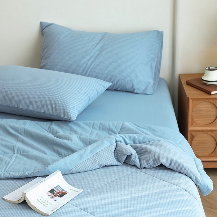 91家纺网 家纺一手货源 找家纺 小叮当家纺仓储工厂店 2025新款A类无印风里外全棉水洗棉新疆棉花夏被夏凉被空调被 安格尔兰