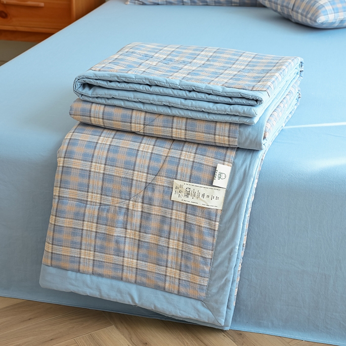 91家纺网 家纺一手货源 找家纺 小叮当家纺仓储工厂店 2025新款A类无印风里外全棉水洗棉新疆棉花夏被夏凉被空调被 巴洛咖