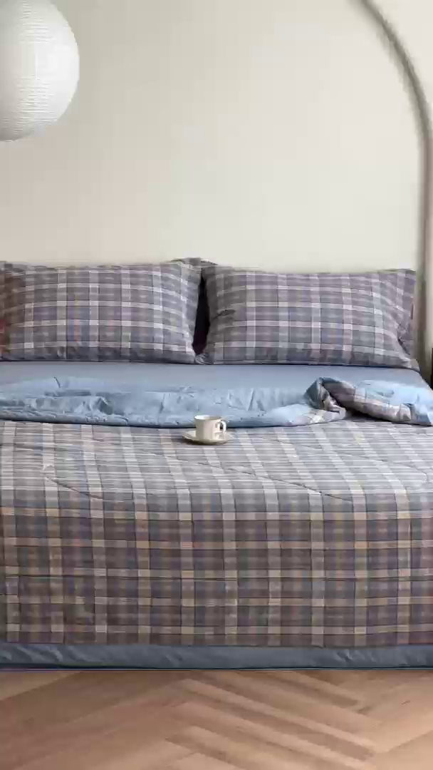 91家纺网 家纺一手货源 找家纺 小叮当家纺仓储工厂店 2025新款A类无印风里外全棉水洗棉新疆棉花夏被夏凉被空调被 巴洛咖