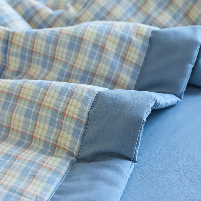 91家纺网 家纺一手货源 找家纺 小叮当家纺仓储工厂店 2025新款A类无印风里外全棉水洗棉新疆棉花夏被夏凉被空调被 朵拉兰