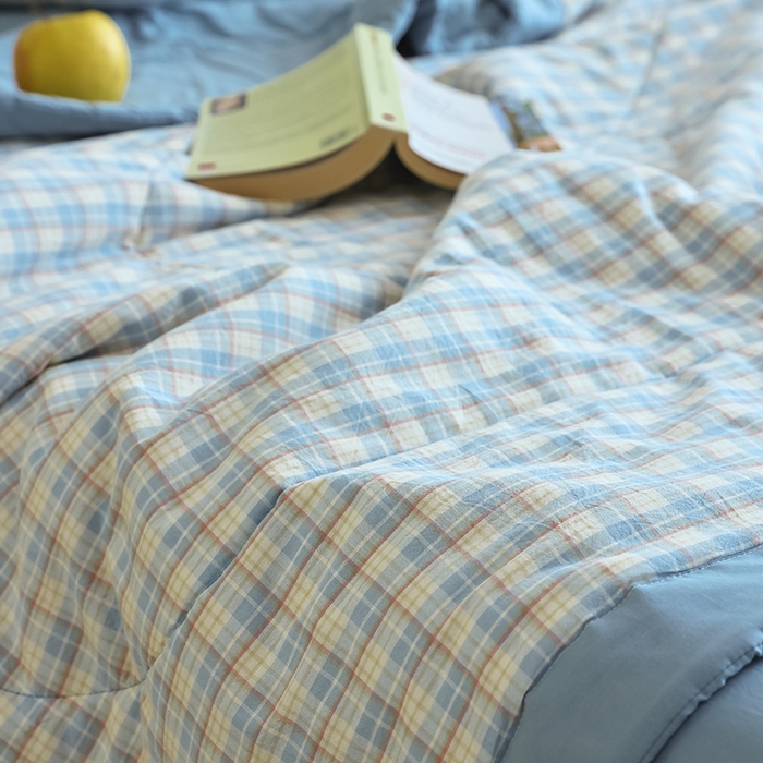 91家纺网 家纺一手货源 找家纺 小叮当家纺仓储工厂店 2025新款A类无印风里外全棉水洗棉新疆棉花夏被夏凉被空调被 朵拉兰