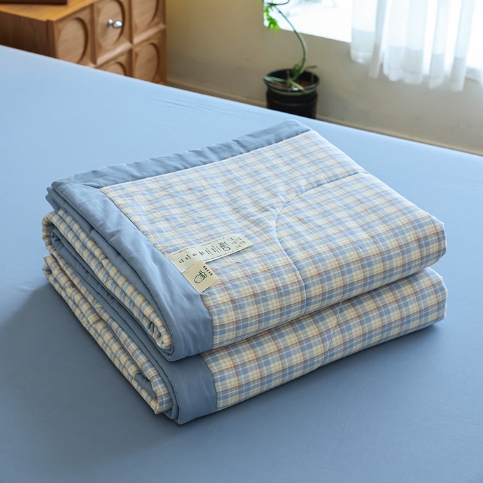 91家纺网 家纺一手货源 找家纺 小叮当家纺仓储工厂店 2025新款A类无印风里外全棉水洗棉新疆棉花夏被夏凉被空调被 朵拉兰