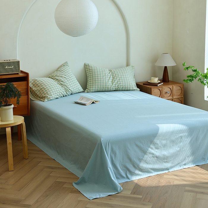 91家纺网 家纺一手货源 找家纺 小叮当家纺仓储工厂店 2025新款A类无印风里外全棉水洗棉新疆棉花夏被夏凉被空调被 朵拉绿