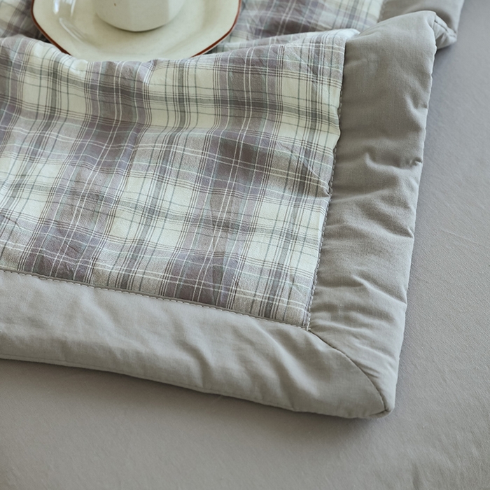 91家纺网 家纺一手货源 找家纺 小叮当家纺仓储工厂店 2025新款A类无印风里外全棉水洗棉新疆棉花夏被夏凉被空调被 光年灰