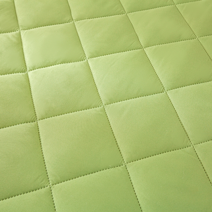 91家纺网 家纺一手货源 找家纺 憨豆家纺 2025新款水洗棉磨毛夹棉床笠四季床垫褥子床护垫薄款学生宿舍榻榻米垫被跨境加棉保护垫升级床笠款-绿色