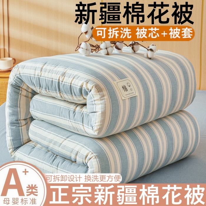 91家纺网 家纺一手货源 找家纺 （总）爱屋及屋 2025新款水洗棉可拆洗棉花被被子被芯
