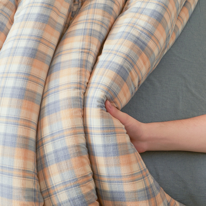 91家纺网 家纺一手货源 找家纺 爱屋及屋 2025新款水洗棉可拆洗棉花被被子被芯 雅致格