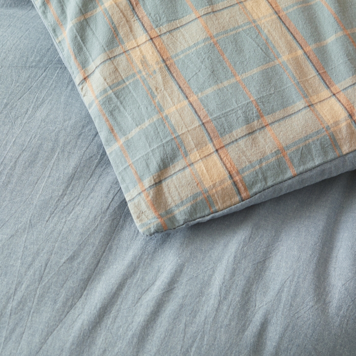 91家纺网 家纺一手货源 找家纺 爱屋及屋 2025新款水洗棉可拆洗棉花被被子被芯 印象蓝