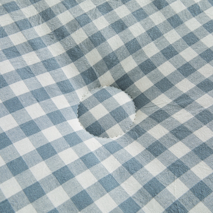 91家纺网 家纺一手货源 找家纺 爱屋及屋 2025新款无印风水洗棉棉花冬被被子被芯 蓝小格