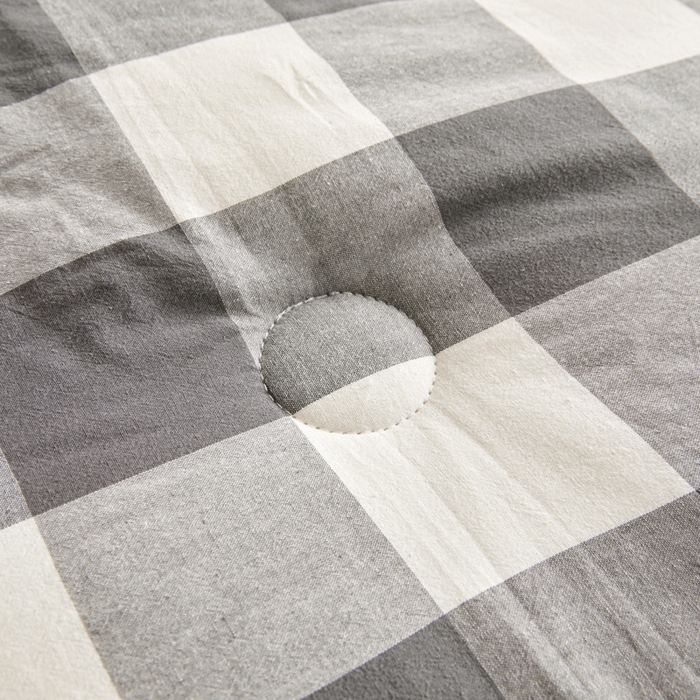 91家纺网 家纺一手货源 找家纺 爱屋及屋 2025新款无印风水洗棉棉花冬被被子被芯 灰中格