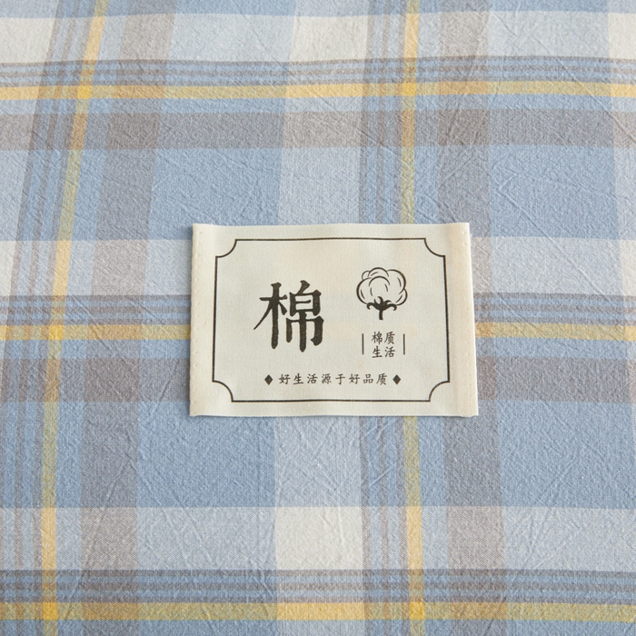 91家纺网 家纺一手货源 找家纺 爱屋及屋 2025新款无印风水洗棉棉花冬被被子被芯 简析蓝