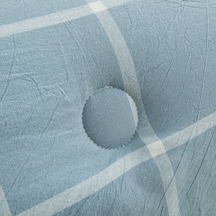 91家纺网 家纺一手货源 找家纺 爱屋及屋 2025新款无印风水洗棉棉花冬被被子被芯 海蓝大格