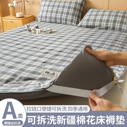 91家纺网 家纺一手货源 找家纺 （总）晓时候2025新款老粗布凉席床笠凉席