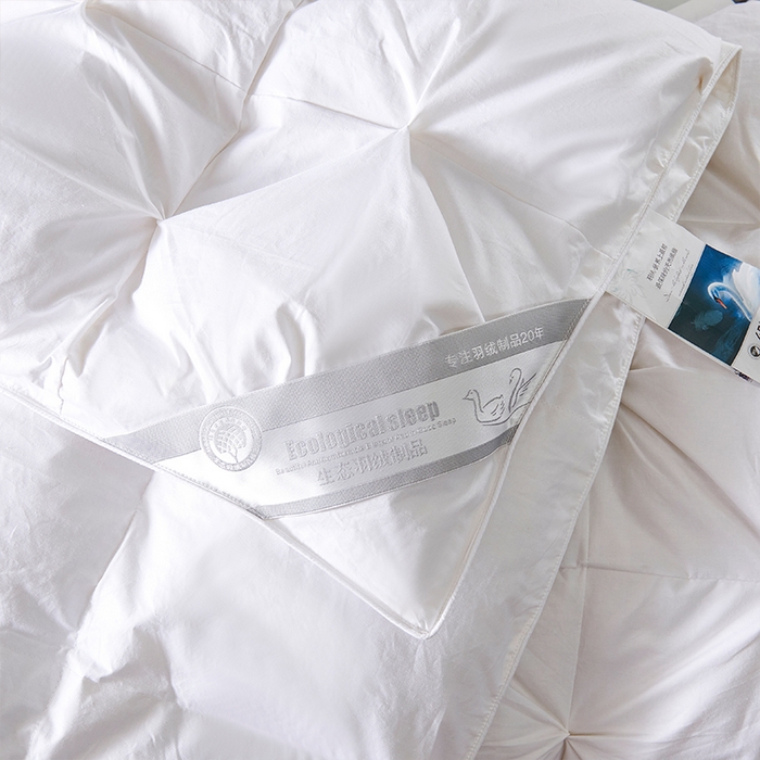 91家纺网 家纺一手货源 找家纺 （总）全棉扭花羽绒被加厚保暖95白鹅绒被子秋冬春秋被冬被直播供货