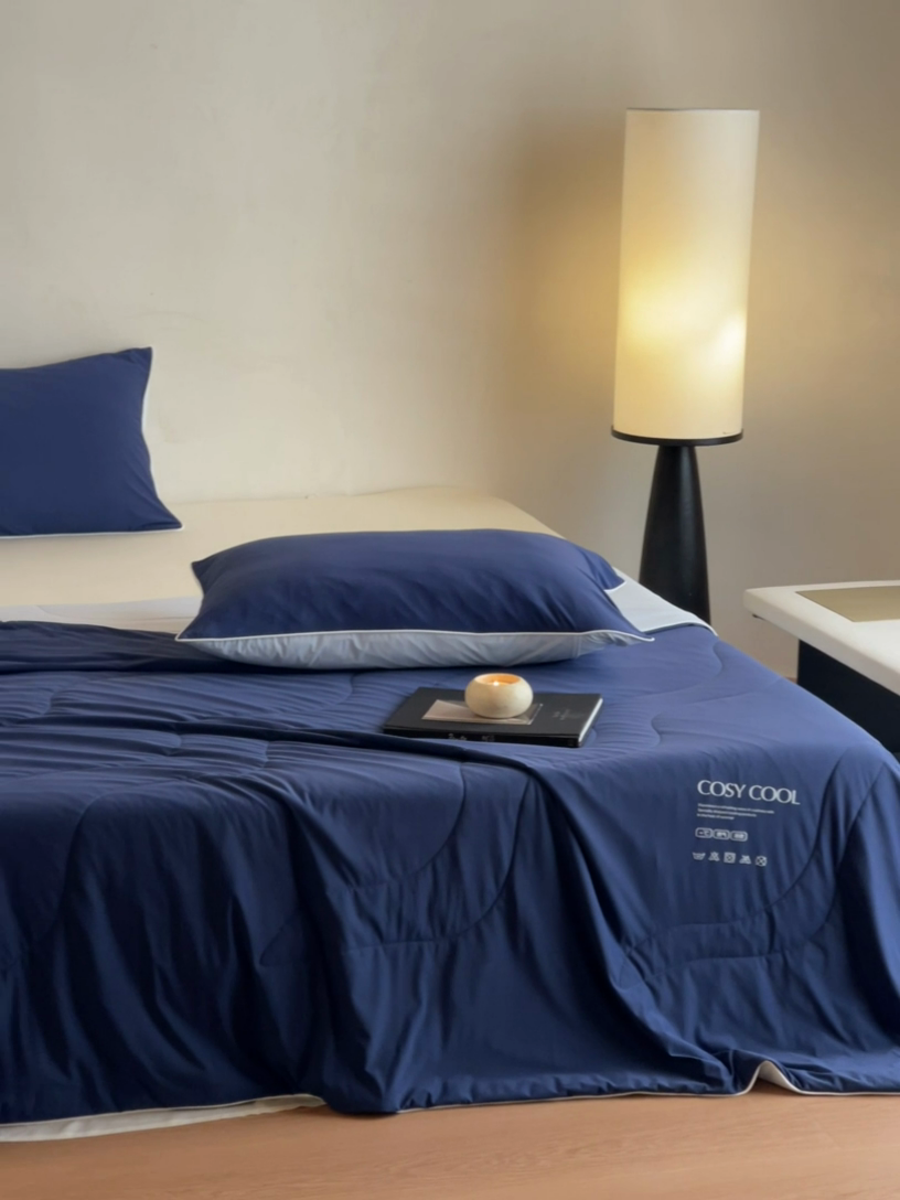 91家纺网 家纺一手货源 找家纺 （总）佳汐蓝家纺 2025新款岛屿漫游凉感夏被