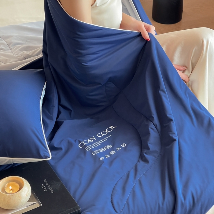 91家纺网 家纺一手货源 找家纺 （总）佳汐蓝家纺 2025新款岛屿漫游凉感夏被